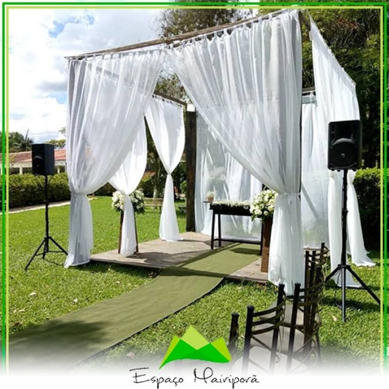 Locação de Espaço para Casamento ao Ar Livre Preço Jardim Guarapiranga - Locação de Espaço para Festa de Casamento