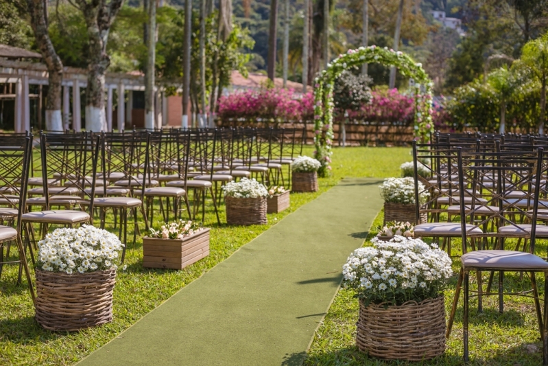 Salão para Festa de Casamento na Chácara Santana - Festa de Casamento ao Ar Livre