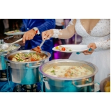 preço de buffet chique para casamento Água Rasa