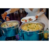 valor de buffet chique para casamento Caieiras